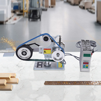 Electric Mini Belt-sander Plate Sander 30m/s 550W Stainless Steel 5000rpm Brushless Motor Belt Sander for Metal Process Polish