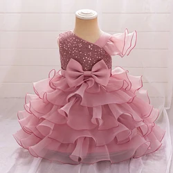 Newborn Fisrt 1 Year Birthday Dress For Baby Girl Clothes Sequin Princess Tutu Dress Girls Dresses Baptism Party Gown 0-2 Year