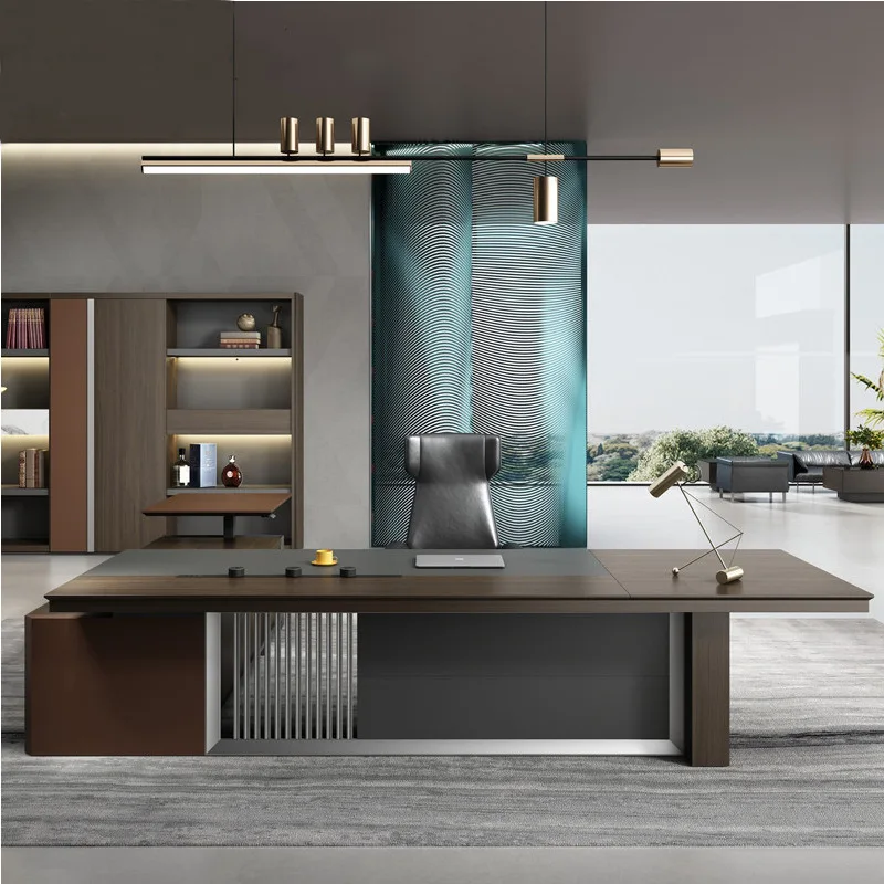 

Spot Boss Table, President Table, Office Desk, Light Luxury Atmosphere, High-end Boss Table, President Table