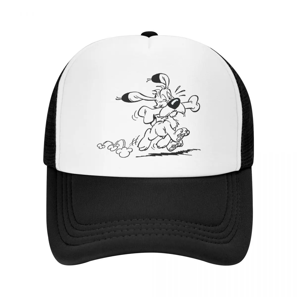 Asterix And Obelix Dogmatix Ideafix Obelix Dog Cap Casual Mesh Baseball Caps Adjustable Hat Hip Hop Summer Unisex Baseball Hats