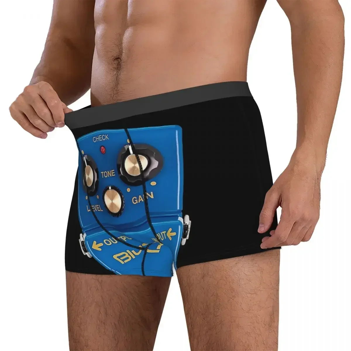 الملاكم السروال السراويل بوس البلوز سائق BD-2 سق بلوزستريكر الغيتار دواسة القذرة سراويل الرجال تهوية الملابس الداخلية #2