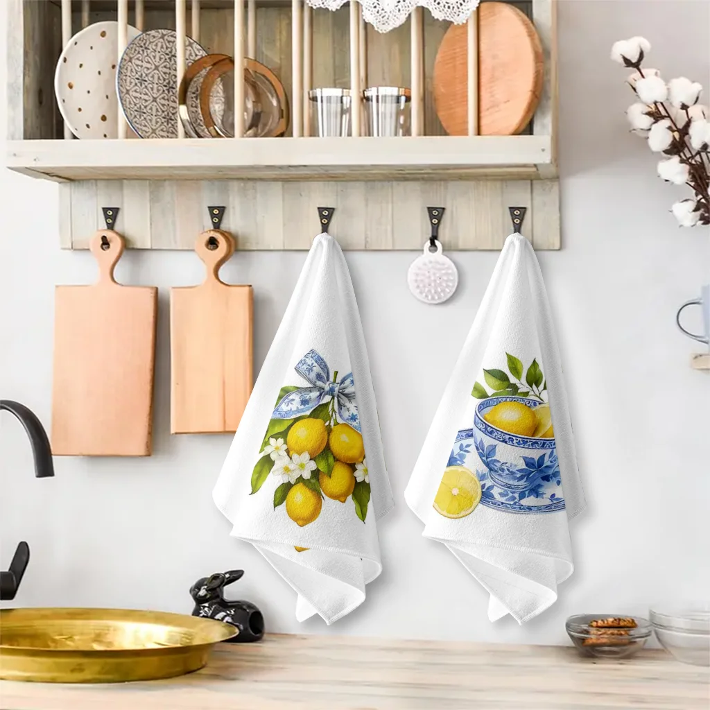 Lot de 2 serviettes de cuisine - Kitchen Appliances In White avis et prix
