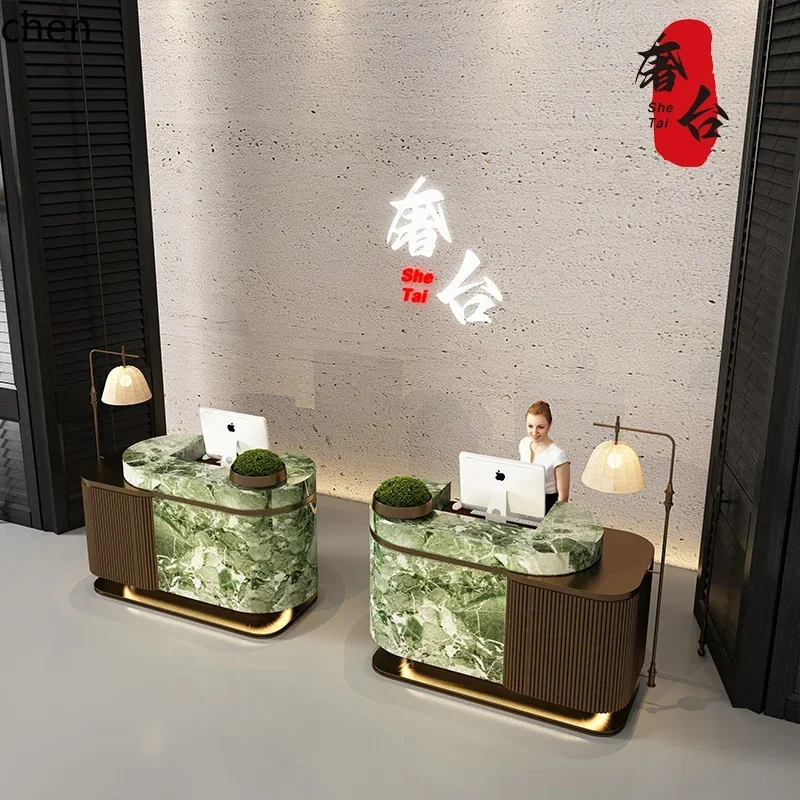 y8- Hotel Sales Department Reception Desk Clubhouse Beauty Salon Water Bar Marble checkout page
