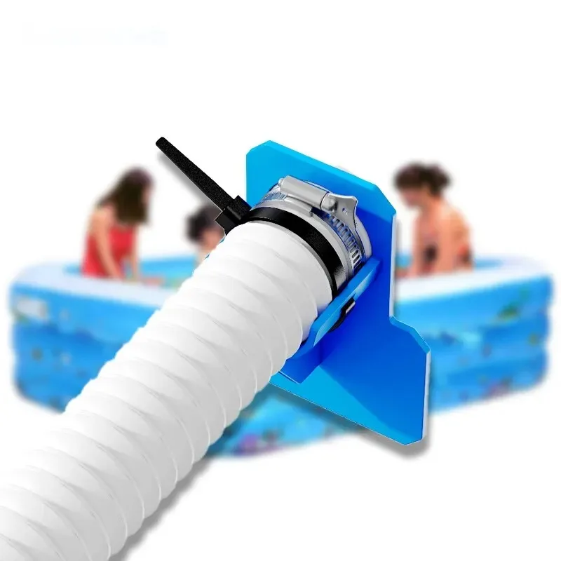 Swimming Pool Pipe Holder Mount Hose Pipe Holder Accessories Supports 38mm for Above Ground Hose Outlet with Cable Tie