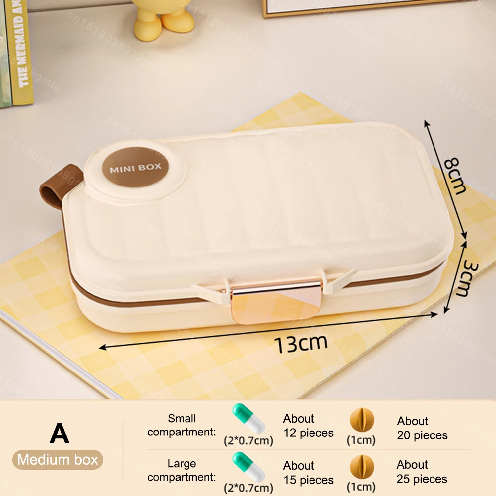 Portable Pill Cases Organizer Box Weekly Travel Pill Organizer Portable Pocket Pill Case Holder Plastic Container Box