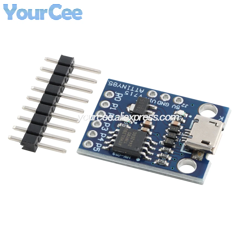 10 قطعة/1 قطعة ATTINY تطوير مبرمج لوحة تركيبية ل ATtiny13A/ATtiny25/ATtiny45/ATtiny85 محرر البرمجة مايكرو Usb DIP-8
