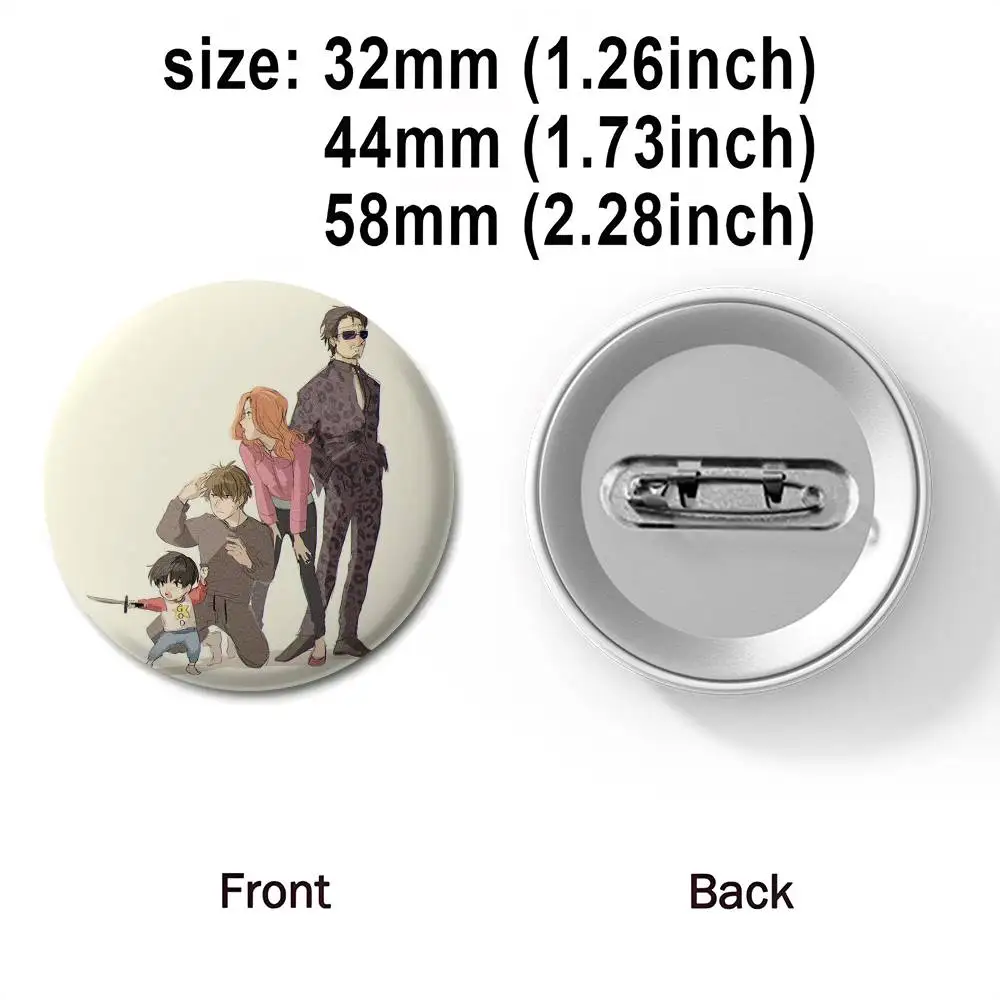 K-Kotaro يعيش وحده شارات مستديرة رائعة شارة دبابيس الإبداعية للملابس قبعة ظهره هدية الملحقات #5