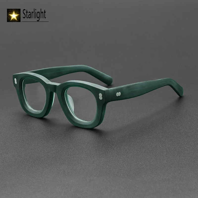 

Высококачественная оправа для очков из ацетата под черепаховый панцирь, мужская, толстая, квадратная, ретро, ручной работы, для оптических линз, для женщин, при близорукости, 148 мм