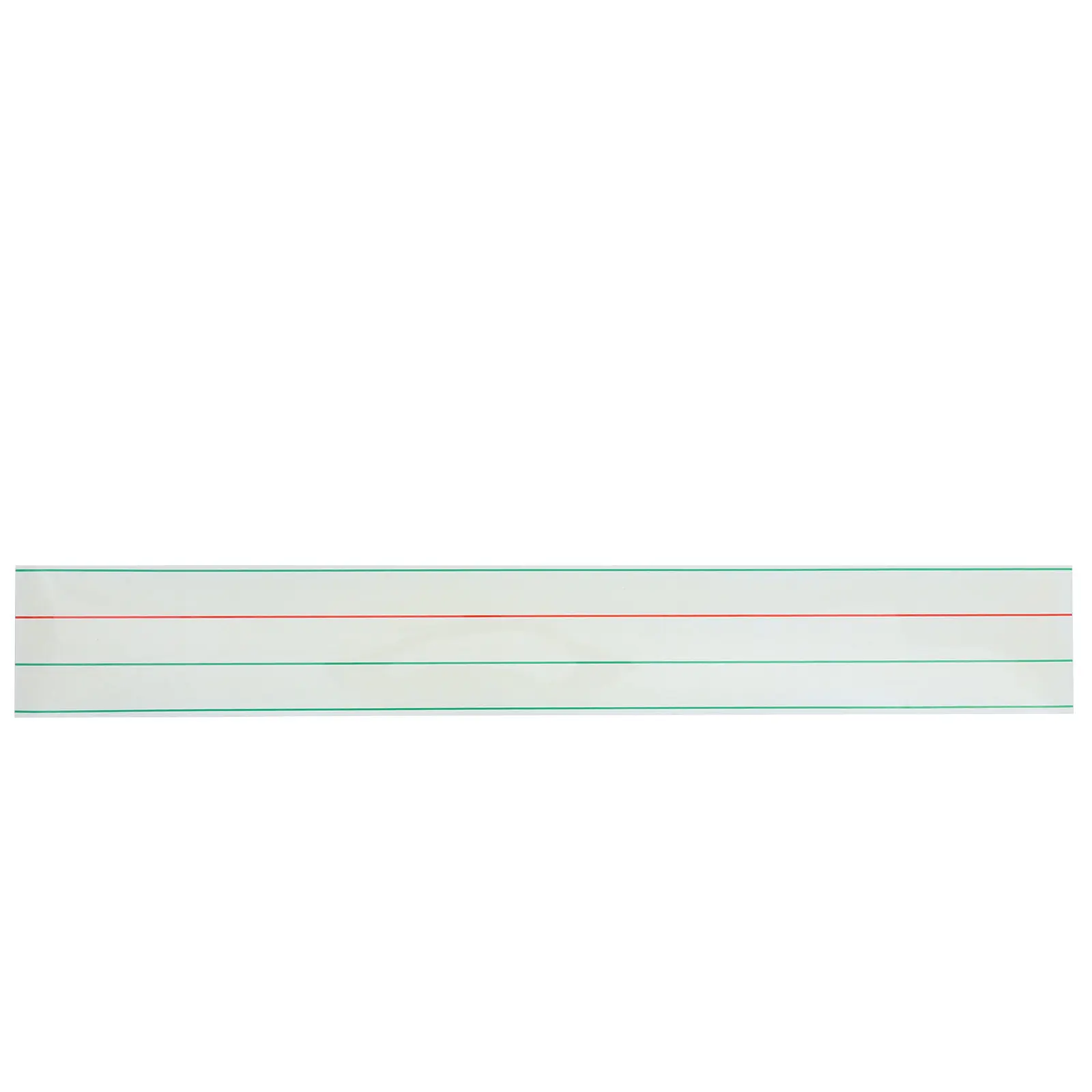 

Red Four-Line Three-Grid English Writing Magnetic Whiteboard Sticker Dry Erase Reusable Learning Tool for Fridge Locker