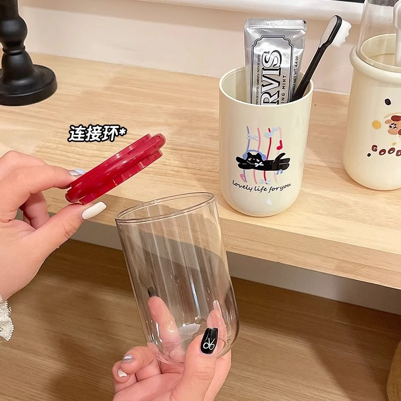 كوب غسول الفم المحمول، كوب غسيل السفر، صندوق تخزين فرشاة الأسنان الكهربائية