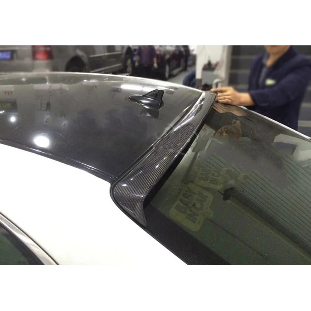 Product Customization Carbon Fiber Rear Roof Spoiler Wing forLexus GS350 GS F SPORT Bumper 2013 - 2015 Carbon Black
