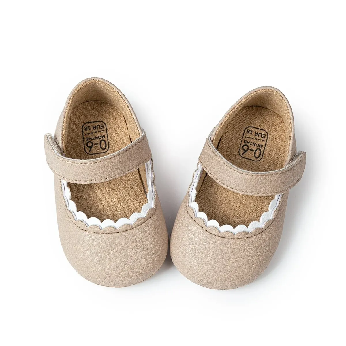 Spring Autumn Baby Girl Princess Shoes Non-slip Rubber Sole First Walkers Comfortable Toddler Ballet Slippers Crib Girl Shoes