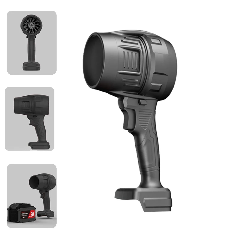 

70mm Handheld Car Turbine Hair Dryer Cleaning Violent Air Gun Jet Fan Electric Powerful Blowers for Makita (Without battery)