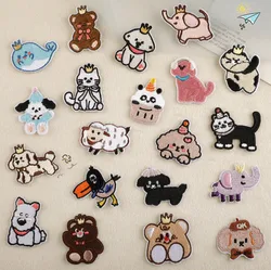 Cute Animals Iron On Sew On Embroidered Patches Clothing Hat Bag Shoe Repair Phone Gift Box Decor DIY Accessory 10 Pcs