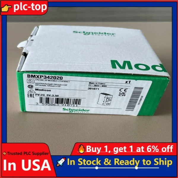 

Schenider Bmxp342020 / Bmx P 342020; Cpu340-20 Modb Совершенно новый оригинальный Spot Plc