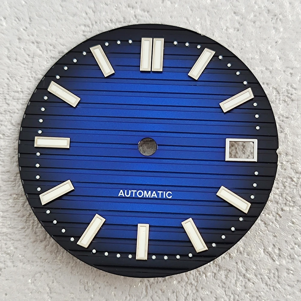 Quadrante NH35 29,8 mm quadrante Nautilus quadrante verde quadrante luminoso adatto per movimento NH35 accessori per orologi strumenti di riparazione dell'orologio