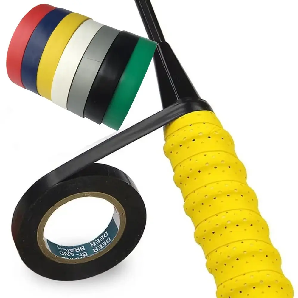 PVC Tennis Racket Grip Tape Sweat Absorbing Easy Tear Badminton Racket Grip Tape Flexible Sealing Tape Racket Protection Tape
