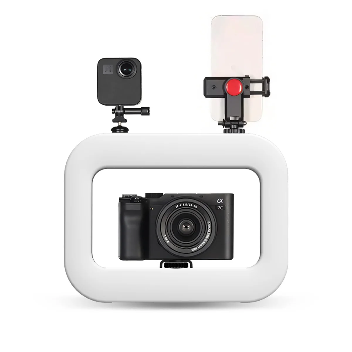 T36C LED Ring Lighting Photography Rechargeable Selfie Light, Portable Mobile Phone Live Video, Makeup Studio Fill Light