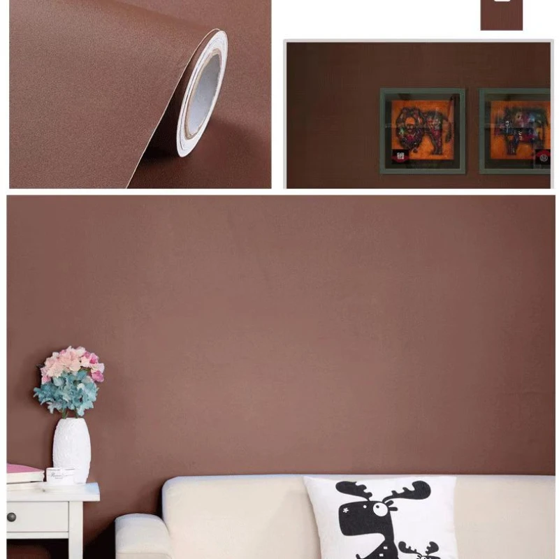 Thick Solid Self adhesive Wallpaper for Walls In Rolls for Living Room Kitchen Furniture Wall Decorative Vinyl PVC Wall Stickers