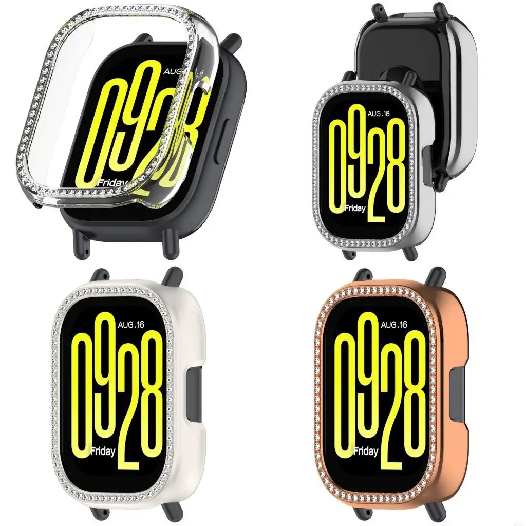 J78A Protective Shell for Watch 5 Lite Smartwatch Hollowed Single Line Accent and Scratch Resistant Features