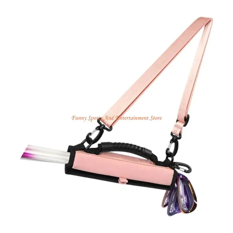 حقيبة سفر C4DE للجولف مع حزام كتف قابل للتعديل، حقيبة حمل محمولة لنادي الجولف، حقيبة ظهر بحزام للجولف