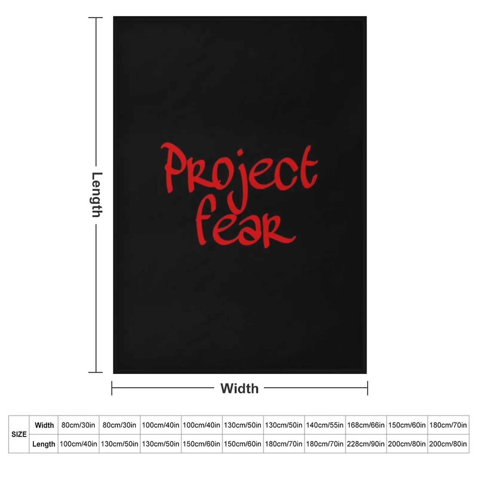 Project fear Throw Blanket couch cozy soft plush fuzzy picnic outdoor blanket