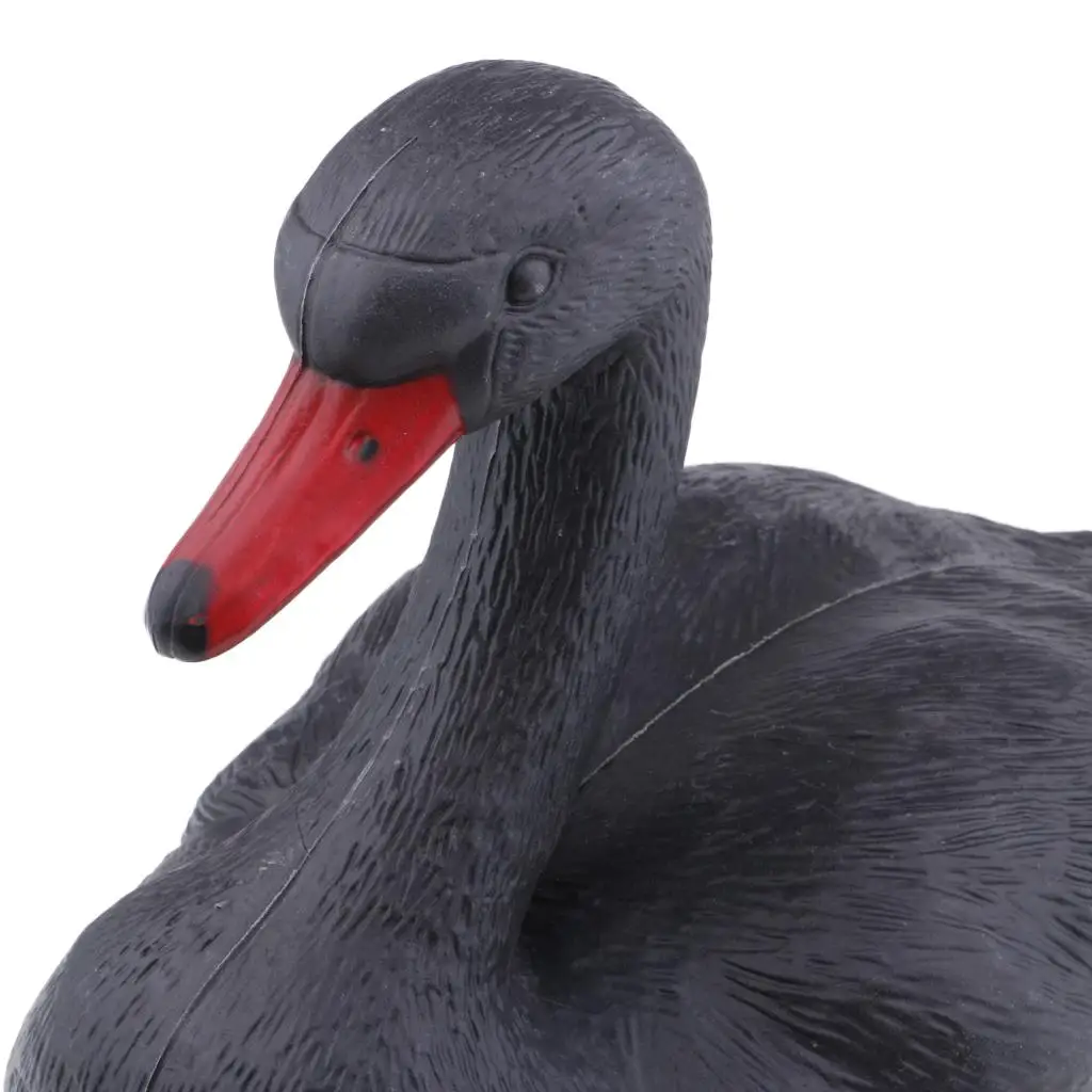 Floating Swan Decoy XPE Lifelike Goose Decoy Hunting Accessory Lawn Ornament Garden Decoration for Water or Field Use