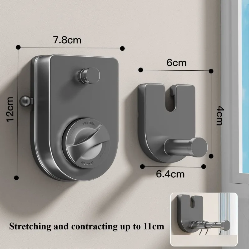 Balcony Invisible 4.2-meter Clothesline Bathroom Steel Wire Rope Indoor Retractable Clothesline Artifact