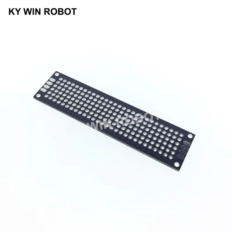 5 sztuk 2x8cm 20x80mm czarna dwustronna prototypowa płytka drukowana uniwersalna płytka drukowana Protoboard dla Arduino