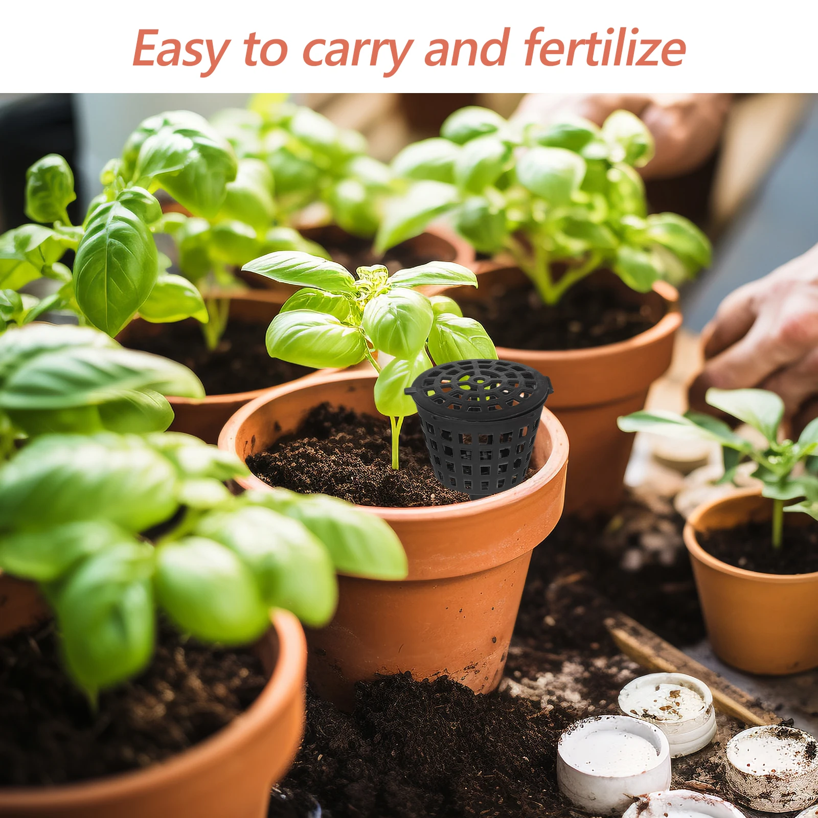 

100pcs Fertilizer Box Garden Nursery Pots Bonsai Orchid Flower Plant Nutrient Container Windproof Animal Resistant Fertilizer