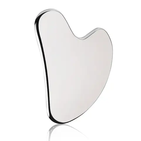 스테인레스 스틸 긁기 보드, 등 마사지, 얼굴 긁기, 특수 금속 304 스테인레스 스틸 Gua Sha 도구 얼굴 마사지