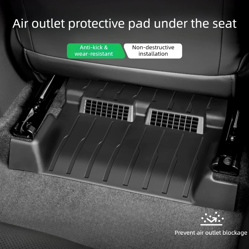 

For Toyota RAV4 2019-2026 Seat Under The Trend Anti-kick Pad Car Mats Decorative Protective Shell Modification Accessories Tools