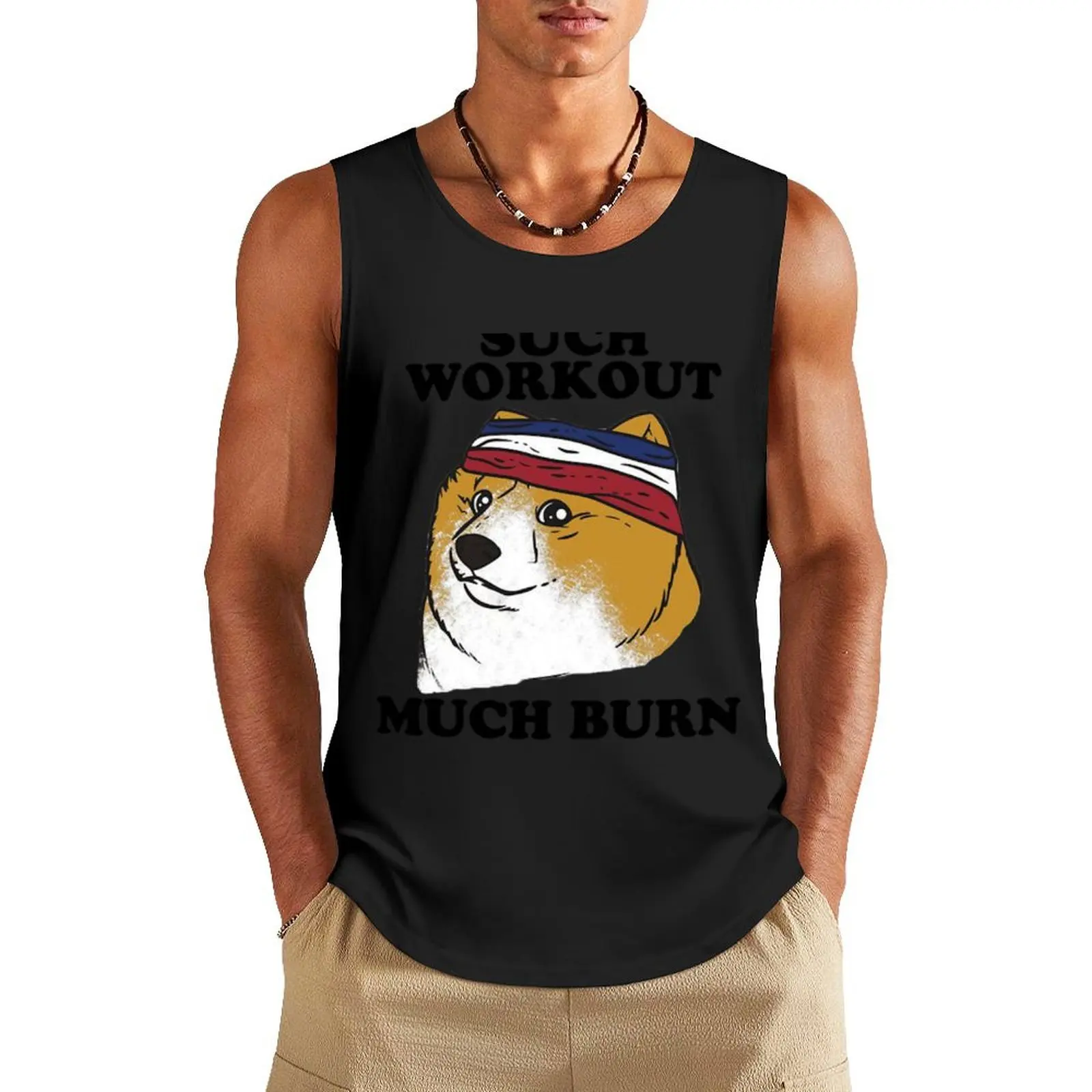 

Майка doge мужская летняя, топ для спортзала