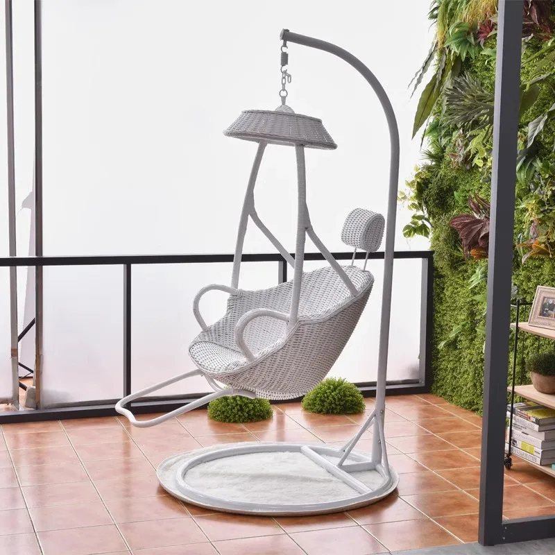 Indoor swing hanging chair Garden hanging basket rattan chair