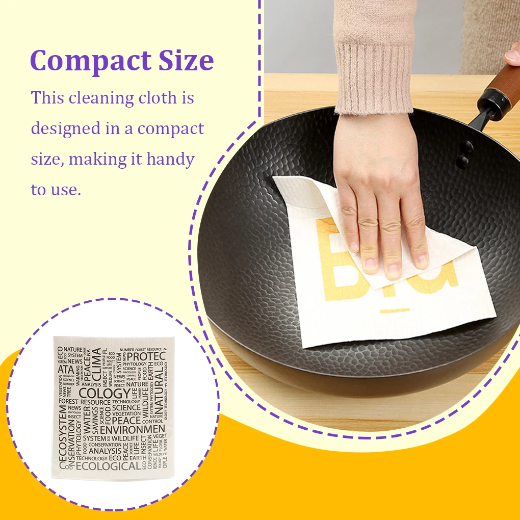 Kitchen Cleaning Cloth Washing Towel Dishes Wash Rag Tableware Clean Tool Dish Cloths with Lovely Patterns Insect