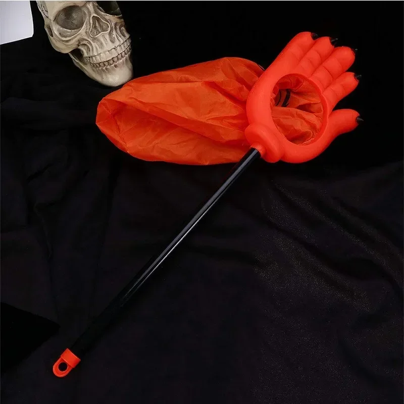 Halloween-Kürbis- und Totenkopf-Süßigkeitentasche, Handtasche für Süßes oder Saures für Kinder, gruseliges Partyzubehör, Halloween-Requisiten für Kinder – Detail 3