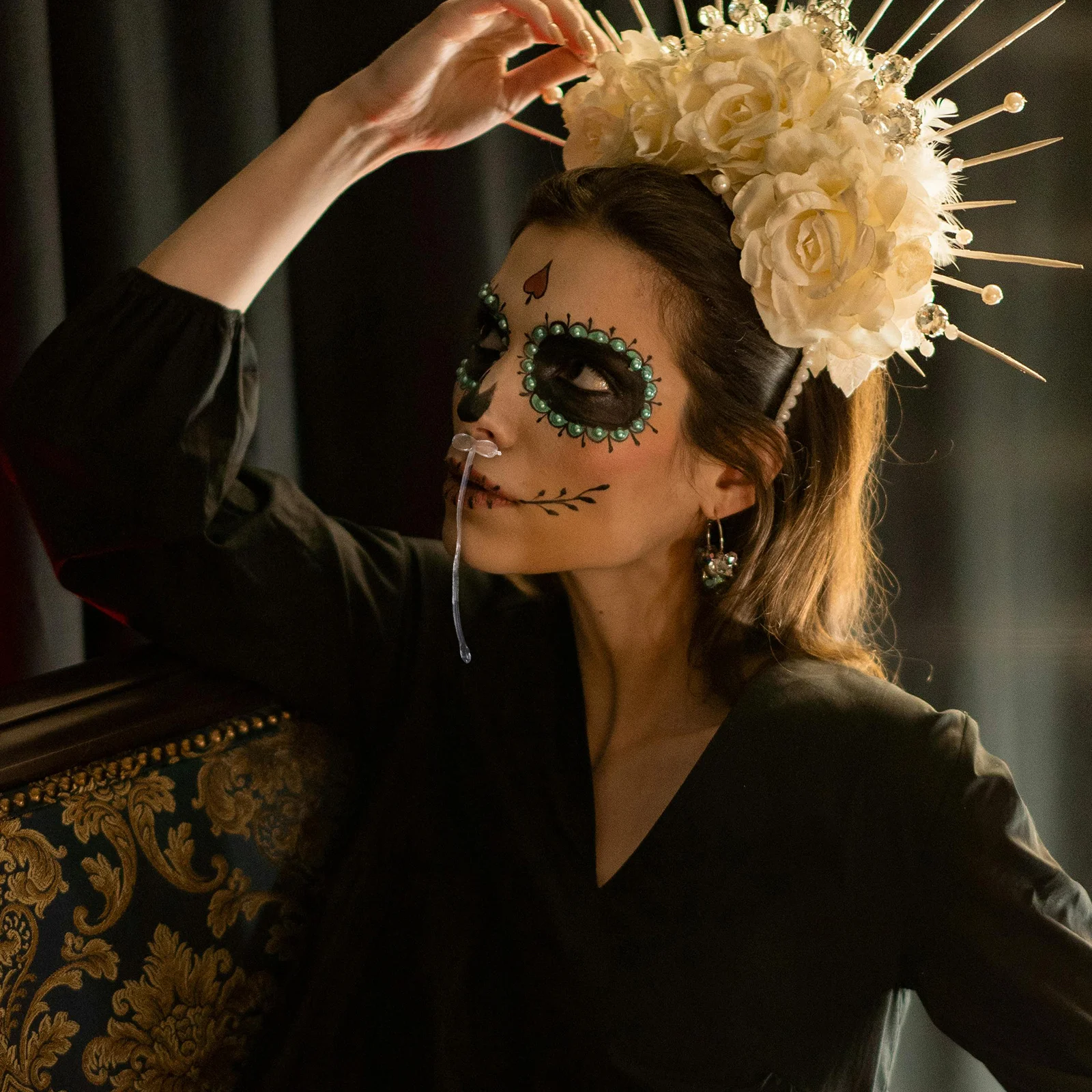 50 Pezzi Realistici di Finto Nasale Liquido per Scherzi, Effetto Gocciolante per Halloween, Pesce d'Aprile, Trucchi Divertenti