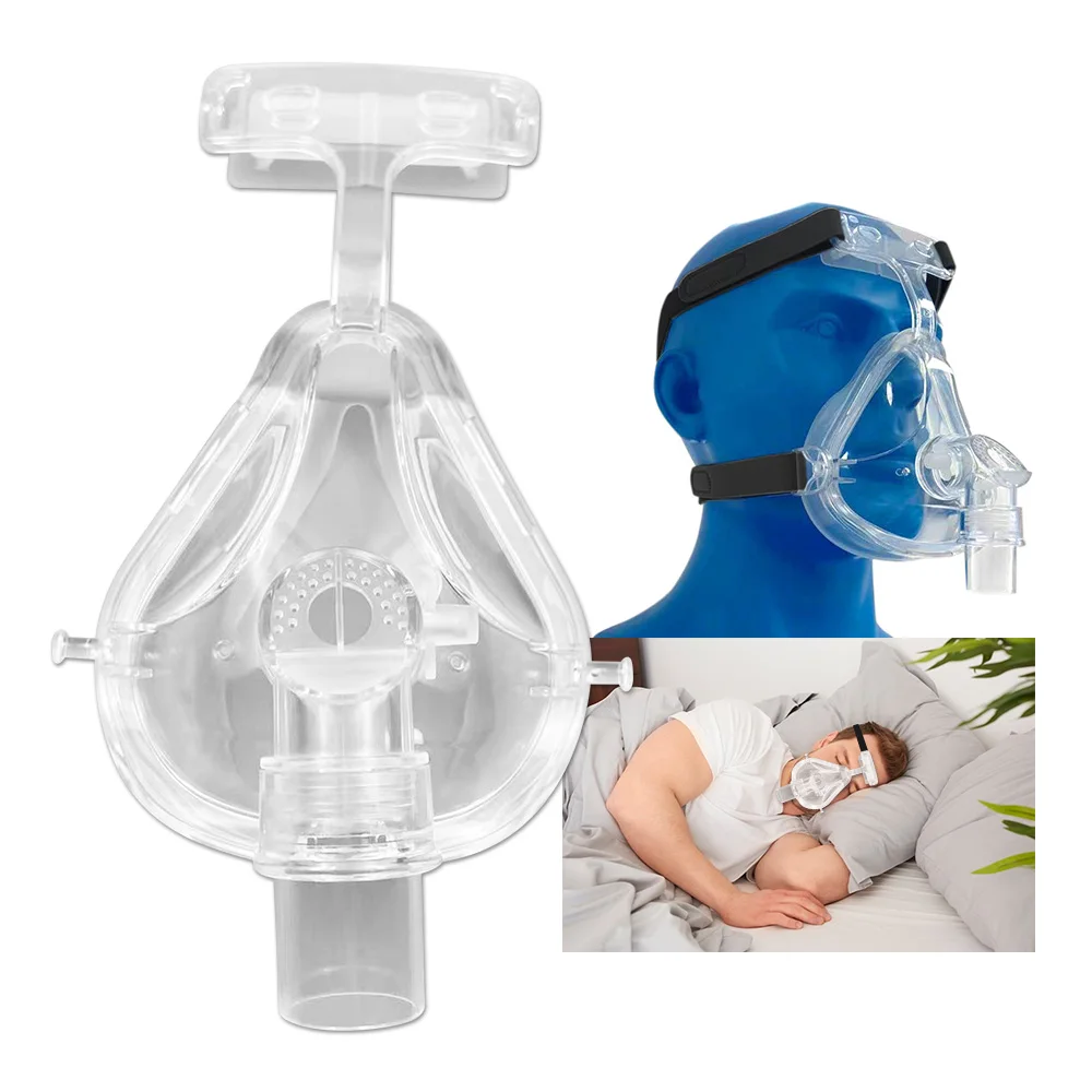 Original CPAP Full Face Mask & Headgear Auto CPAP/BPAP Mask Improved Sleep Comfort Anti Snoring Relief Sleep Apnea Health Care