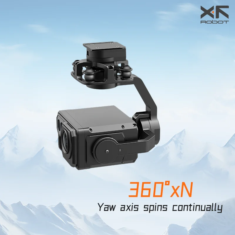 XF-Z8RC 1500X Hybrid Zoom 20X Optical Camera 1800M Laser Rangefinder Night Vision 4K Pod Payload Quick-Release Connector