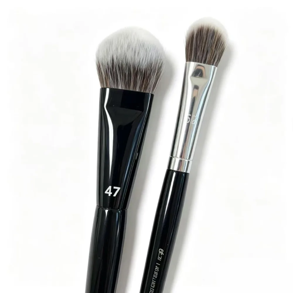 2Pcs/set Professional Foundation Brush 47/52 Women's Liquid Makeup Applicator Broom Head Shadow Repairing Face Base Tools