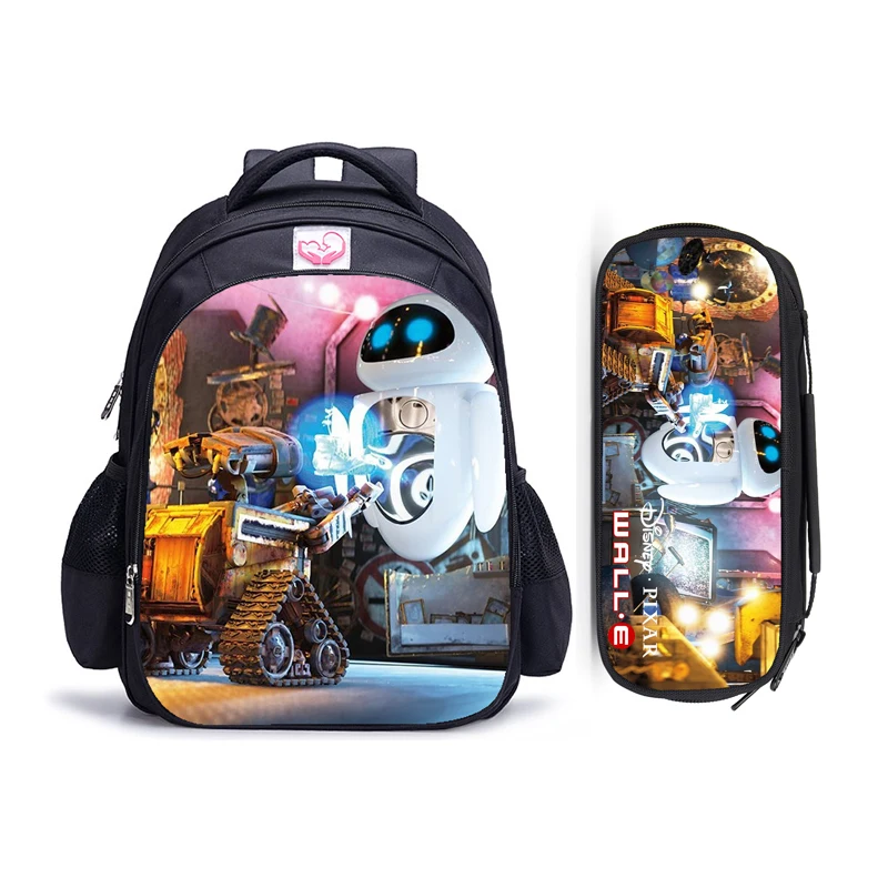 Imagem -03 - Disney-wall-e Robô Mochilas Escolares para Crianças Mochila Ortopédica Infantil Bolsas de Desenhos Animados de Meninos e Meninas 16