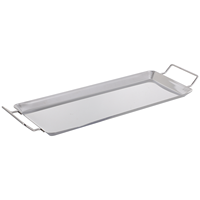 Extra Thick Stainless Steel Grill Plate Non Stick Roasting Pan Barbecue Tray Bbq Griddle Fish Pan Kitchen Dining Outdoor Cooking