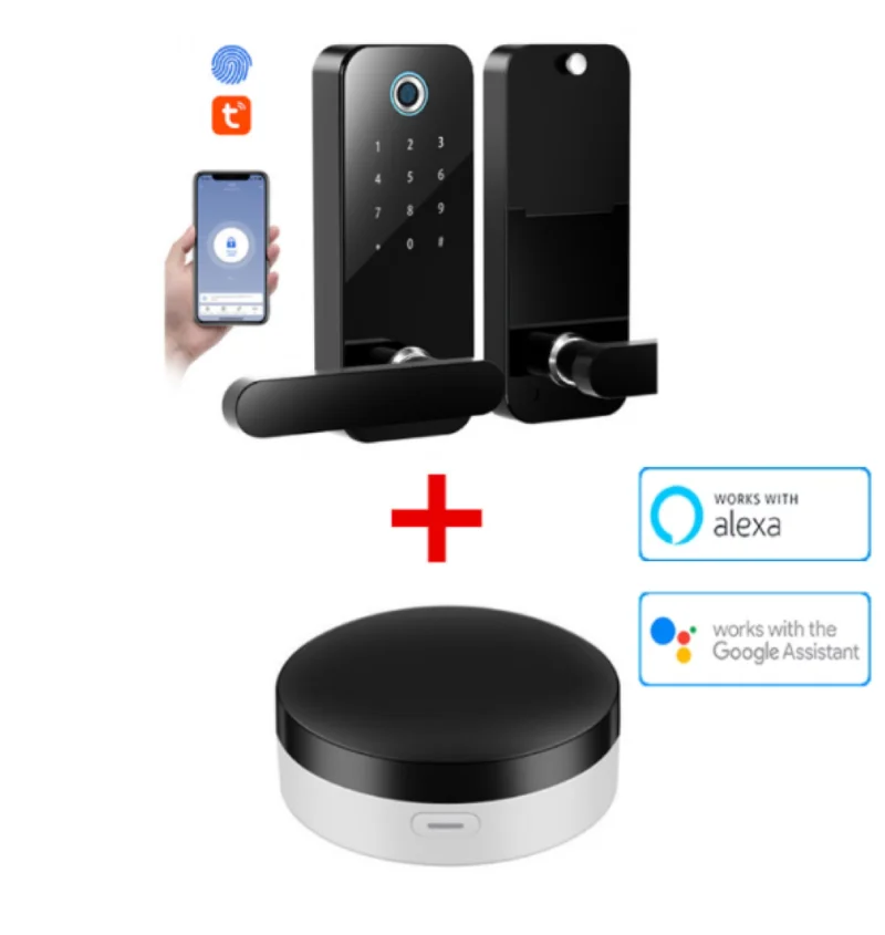 Support tuya smart and smart life with gateway support ALEXA and Google  assistant home office smart lock