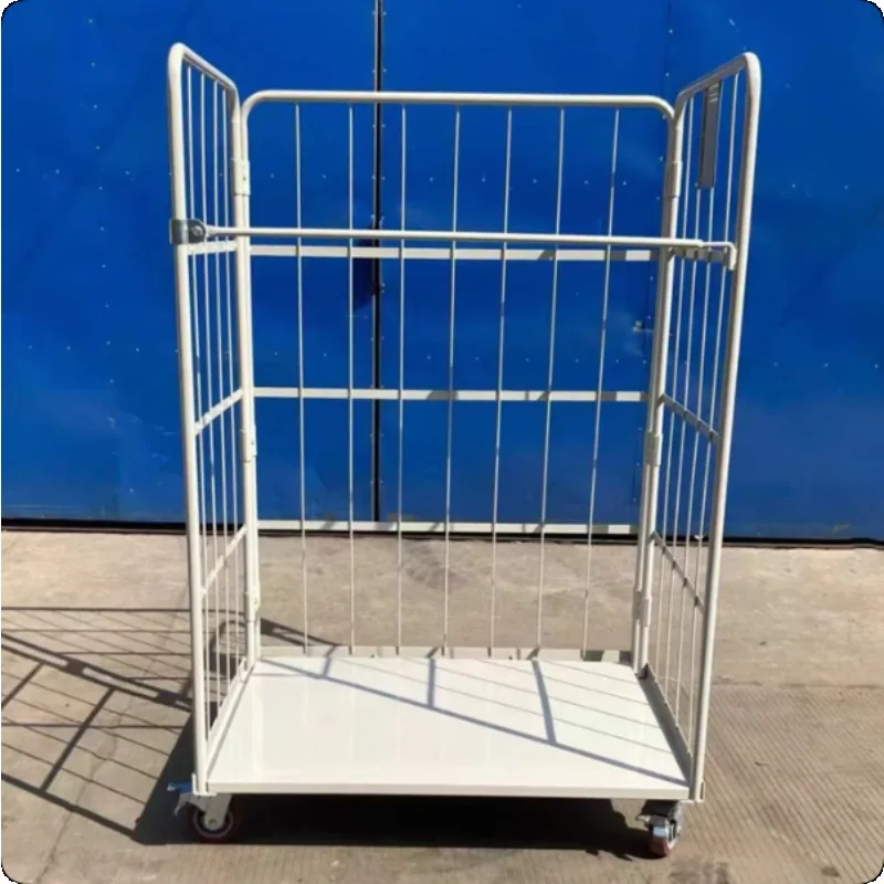 Folding Logistics Trolleys Mobile Warehousing and  Cage Carts Express Delivery Workshops Material Supermarkets
