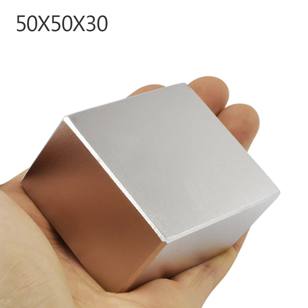 1pcs N52 50x50x30 mm block Strong Neodymium Magnet 50*50*30mm Permanent super powerful magnet square Rare Earth magnetic