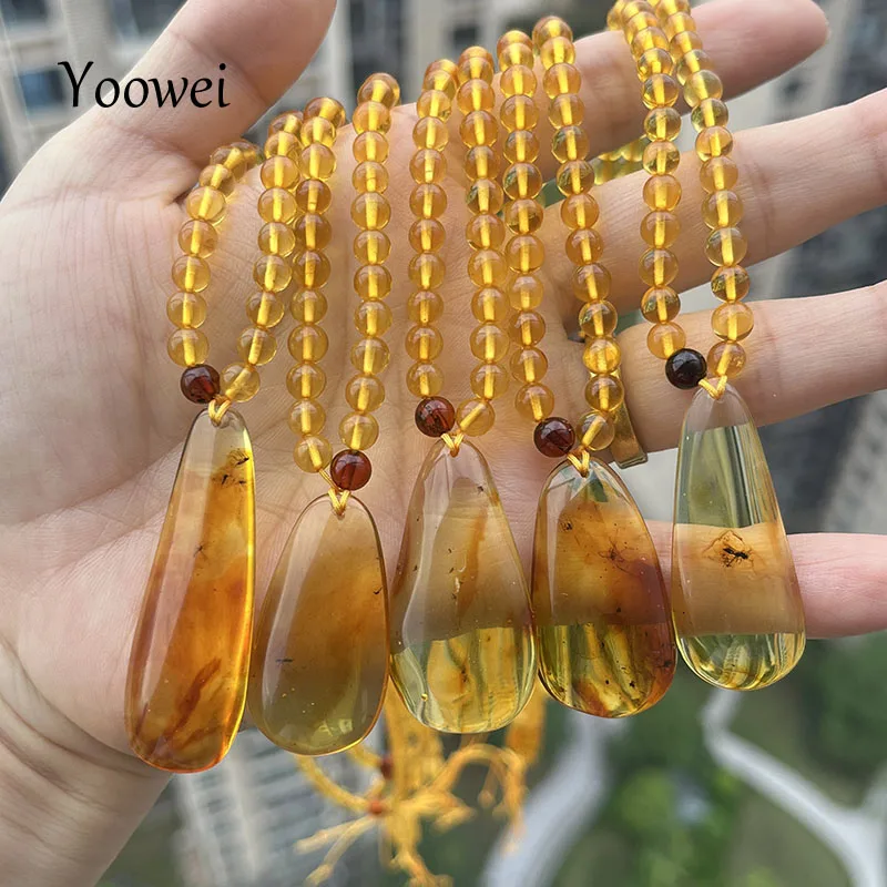 

5 мм Янтарное ожерелье с подвеской в виде летающего животного, женский подарок «сделай сам», уникальная инклюзия насекомых, новая натуральная бусина 56 см, цепочка из балтийского янтаря, ювелирные изделия