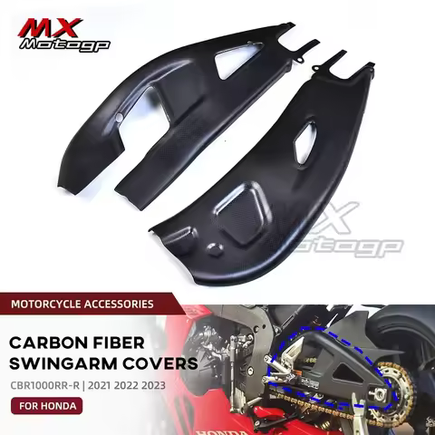 Carbon Fiber Rear Swing Arm Covers For HONDA CBR1000RR-R CBR 1000RRR Fireblade SP 2021 2022 2023 Motorcycle Swingarm Guards Set