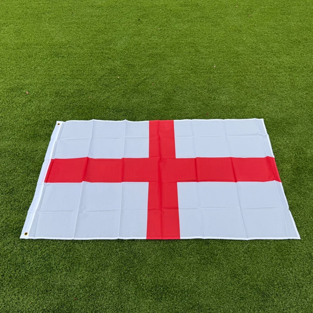 England Flag 150x90cm Large 3x5 FT English St George's Cross Flag Polyester Double Stitched Outdoor Indoor Decoration