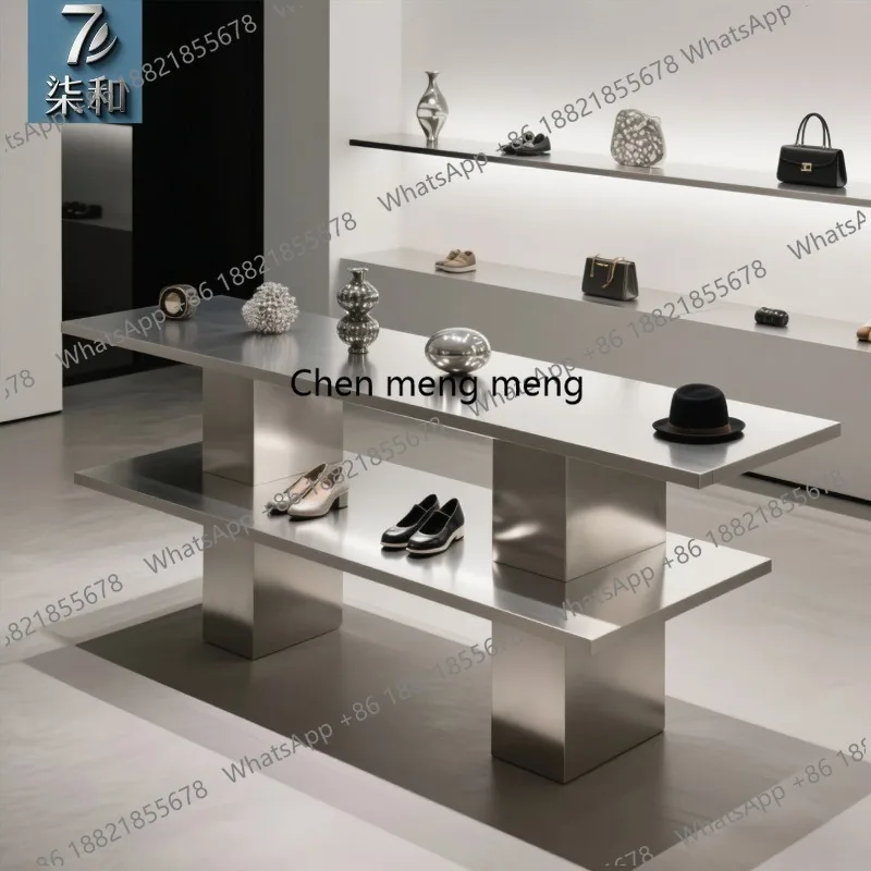 Clothing store Nakajima table Simple and modern display table Women's clothing store Water Shoes and bags display table