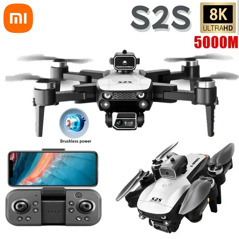 

Xiaomi S2S Mini Drone Profesional 8K HD Camera Fly 25Min Obstacle Avoidance Brushless Foldable Quadcopter Optical Flow RC Dron